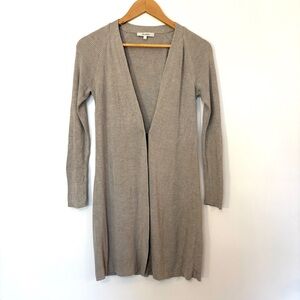 MaxMara Silk Cardigan Open Front Gray